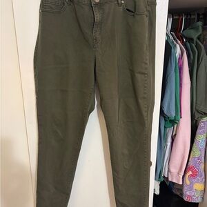 Lane Bryant Dark Olive Jeans